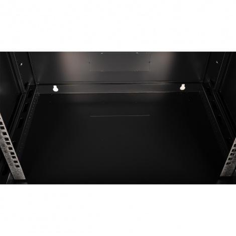 Шкаф 19" телекоммуникационный настенный, 9U 501x600х450 мм, дверь металл, черный